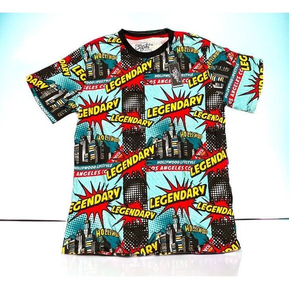 Eighty Eight Other - Men's Large Eighty Eight Brand Hollywood Legendary LA Comic Pow T-Shirt New